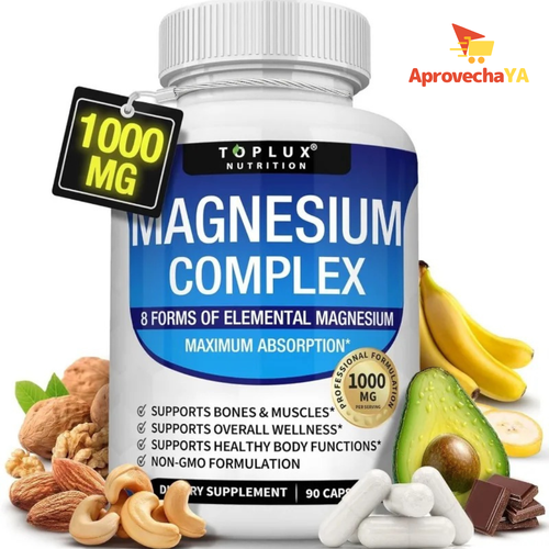 Complejo de magnesio Suplemento 8 Elemental 1000mg